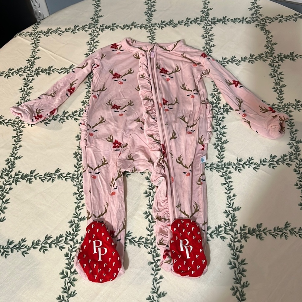 Posh Peanut Clarice Reindeer Christmas Footie
